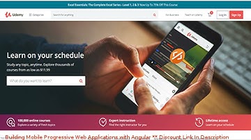 Building Mobile Progressive Web Applications with Angular coupon - udemy discount
