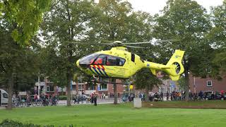 Traumahelikopter vertrekt vanaf inzet in Sliedrecht