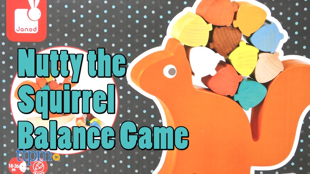 janod nutty the squirrel balance game