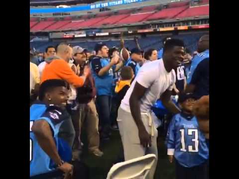 Kendall Wright & Justin Hunter's reaction to the Titan's picking Marcus Mariota