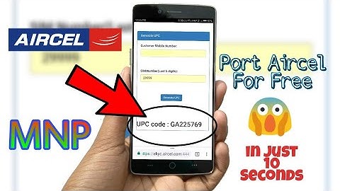 How to get Aircel port number for free in just 10 seconds on your Smartphone from your Home