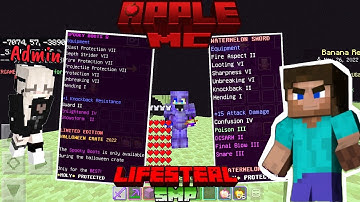 ADMIN Give me OP ITEMS in this DEADLIEST LIFESTEAL SMP || apple mc || @DiXxU
