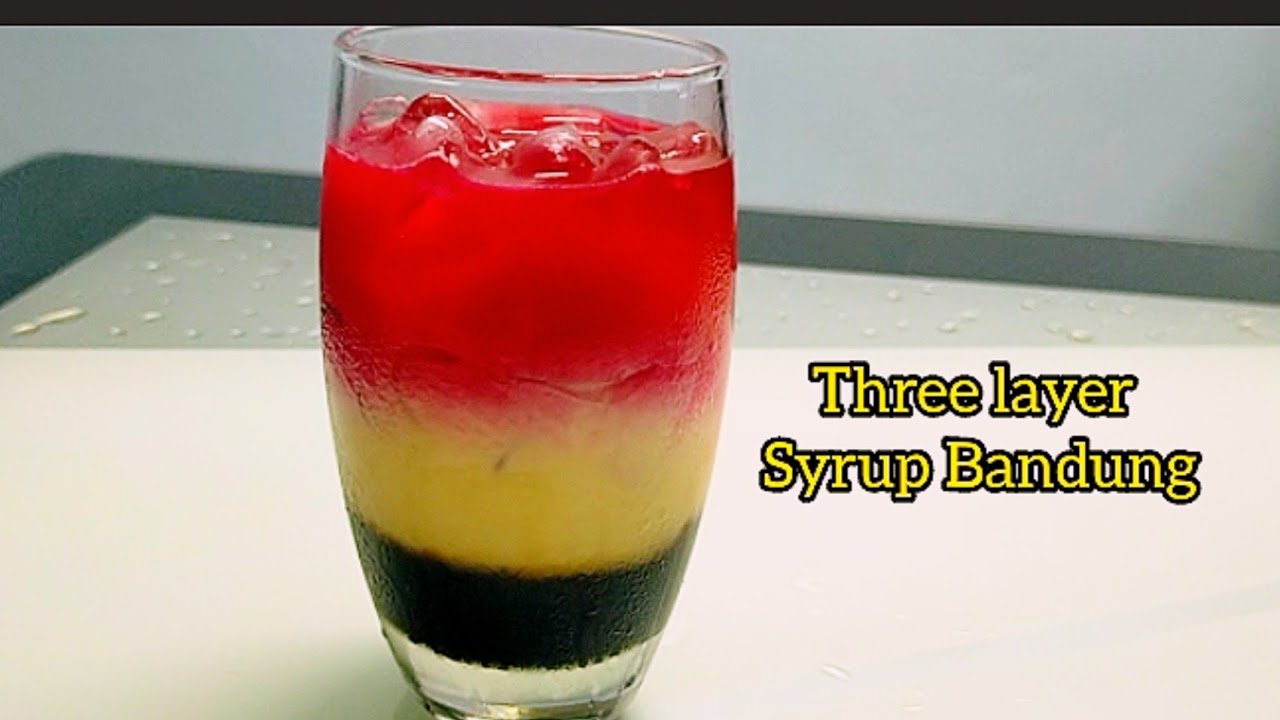 Three Layer Syrup Bandung Sirap Bandung Tiga Lapis Youtube