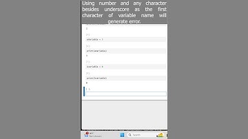 How to Assign Integer Value to a Python Variable using Jupyter Notebook in Microsoft Windows #shorts