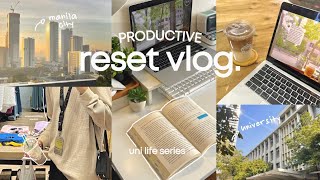RESET VLOG 🌱 — getting my life back together!! self care days 📝 coffee runs and being productive