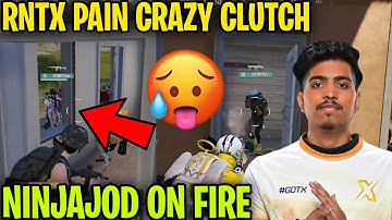 RNTX Pain Crazy 1v4 Clutch 🥵 NinjaJOD on fire 🔥