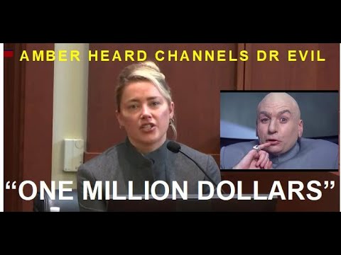 amber heard dr evil meme