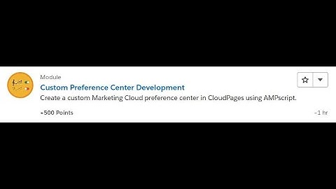 Custom Preference Center Development [Salesforce Trailhead Answers]