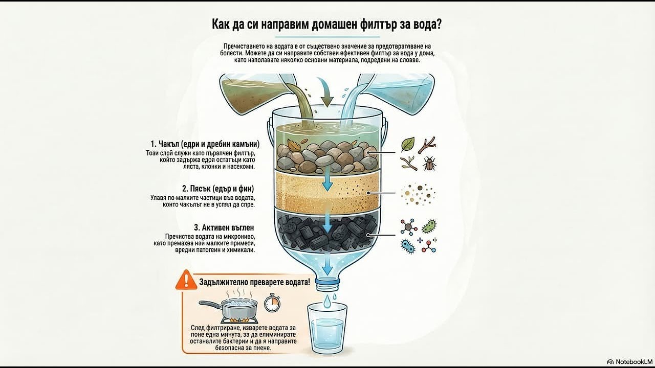 Направи си сам филтър за вода у дома