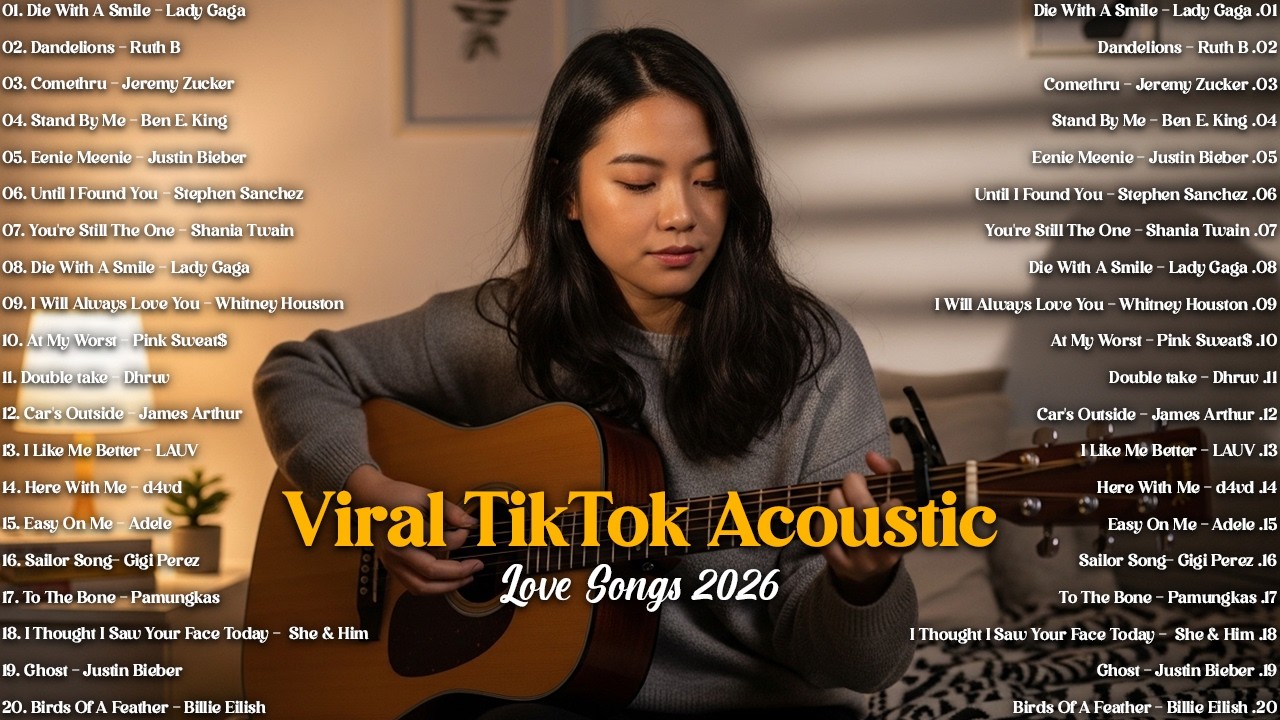 Viral TikTok Acoustic Love Songs 2026 🌙 | Soft Chill Playlist – Bare Notes