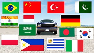 Types of Drivers in Different Countries #2 | BeamNG Drive