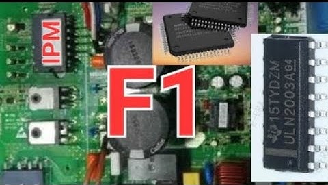 PEL DC inverter F1 error in UlN2003 checking IPM testing and microprocessor testing .QApcb