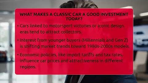 What Makes A Classic Car A Good Investment Today? - Car Collector Enthusiasts