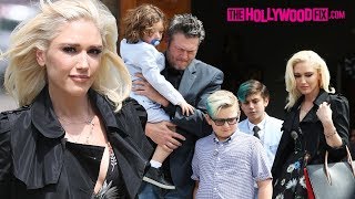 Gwen Stefani & Blake Shelton Celebrate Easter Sunday Together At Church With The Kids 4.1.18