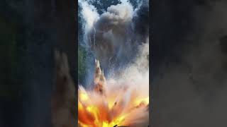 The sound of war.  Projectile explosion.