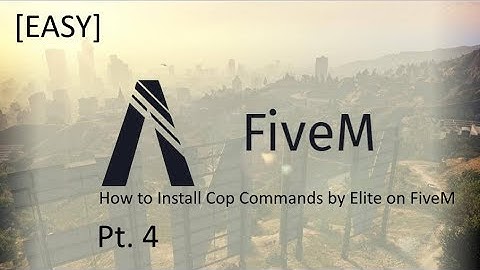 How to Install Cop Commands/Preview on FiveM! Pt. 4 (OUTDATED)(SORRY FOR WATER MARK)