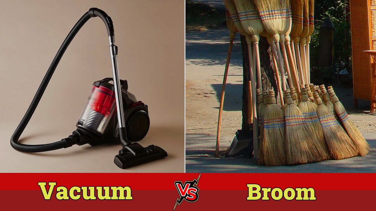 What is the difference between a Vacuum Cleaner and Broom?