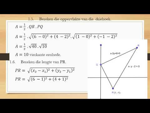 Graad 12 Wiskunde Analitiese Meetkunde Les 2 8 12 Junie