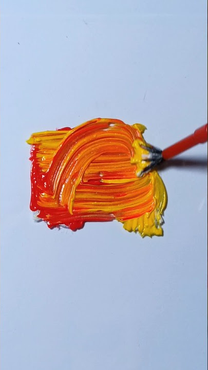 How to make orange colour? 🧡🧡🧡🧡 #art #creative #fun #paint #shorts