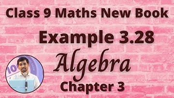 9th Maths Example 3.28 Algebra Chapter 3 Factorising the Quadratic Polynomial TN Syllabus AlexMaths