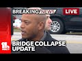 Live key bridge collapse wednesday morning update  wbaltvcom
