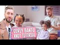 Daddy Daughter Haircare - Curly Bantu Knot Tutorial