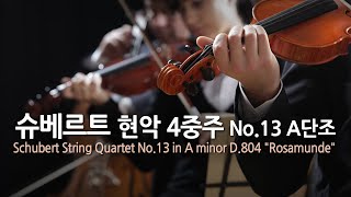 슈베르트 현악 4중주 No.13 A단조 D.804 '로자문데' | Schubert String Quartet No.13 in A minor D.804 'Rosamunde'