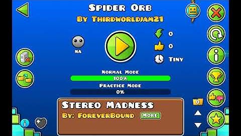 Working Spider Orb in Geometry Dash
