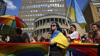 'Not a celebration': In the midst of war, Kyiv's Pride parade held in Warsaw