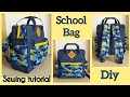 School bag sewing tutorial  school backpack paano manahi ng bag