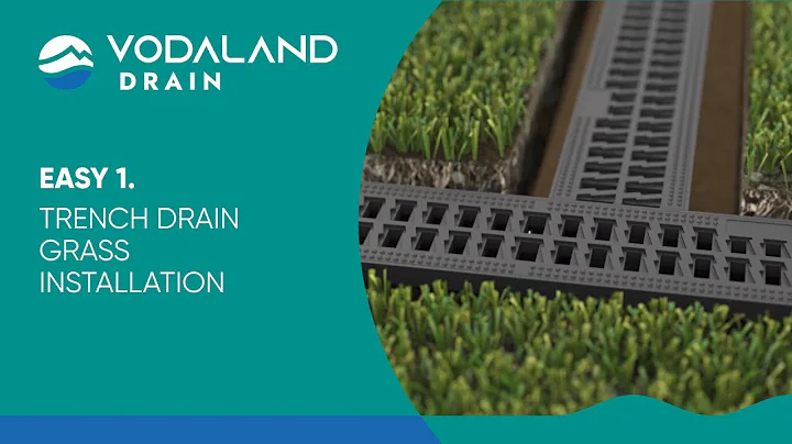 Vodaland - Easy 1 Trench Drain Grass Installation