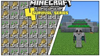 I Made Automatic Wheat Farm | Minecraft PE 1.20 Survival Series | EP 4 | Hindi |