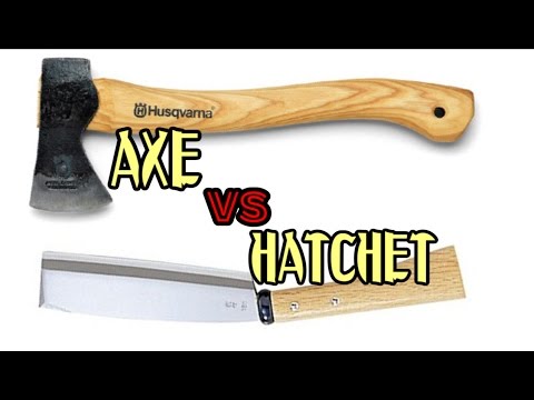 斧vs鉈 キャンプにおける使用シーン AXE vs HATCHET At the Camp