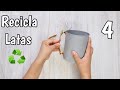 4 Ideas para NO TIRAR TUS  LATAS - DECORAÇÃO COM LATAS  - Manualidades para la cocina.