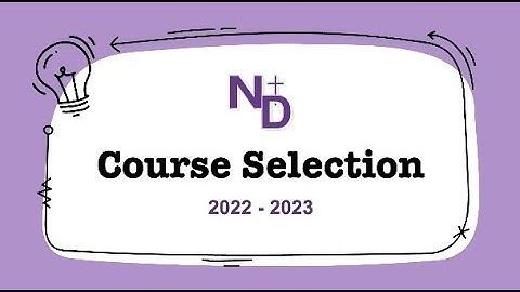 2022 - 2023 Course Selection