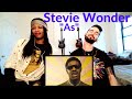 STEVIE WONDER "AS" (reaction)