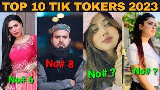 MOST followed TIKTOK accounts comparison in 3D | 10 Most famous pakistani tiktokers #TOPTIKTOKERS