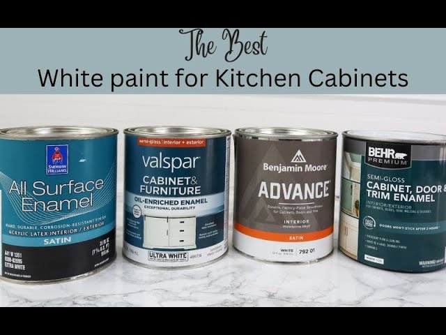 Best WHITE PAINT for Kitchen Cabinets- 4 product tested 