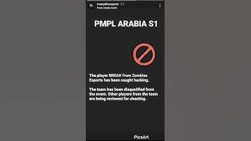 Zombie eSports are disqualified from pmpl arbia using hack