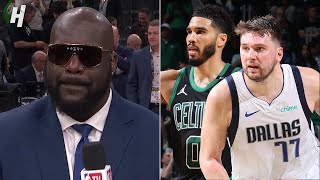 SHAQ \& NBA TV Crew reacts to Mavericks vs Celtics Game 2 Highlights