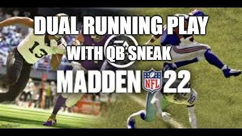 Madden 22 Glitches Cheats and Tips - Dual Combo Run Audible with QB Sneak