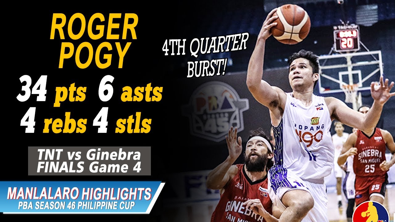 Roger Pogoy 34 Pts 6 Asts 4 Stls Highlights Vs Ginebra Pba Finals Game 4 Dec 6 2020 Youtube