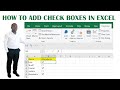 How to add checkbox in your excel shalif lule