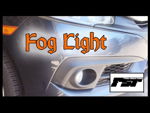 HOW TO CHANGE a fog light on a 2017 Honda Civic.