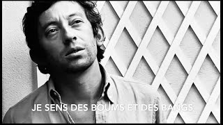 Video thumbnail of "¨Comme un Boomerang ¨ Lyrics (Avec paroles). Serge Gainsbourg HD"