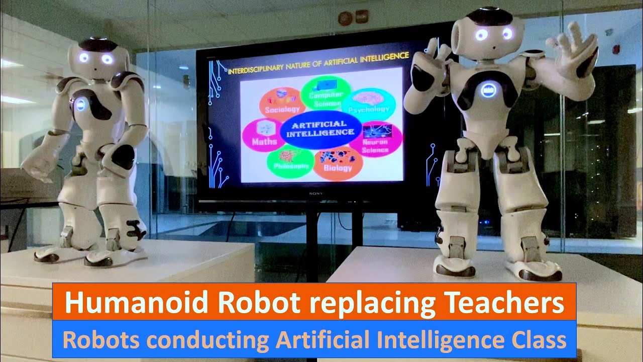 tub acceptabel Hare Humanoid Robot replacing Teachers - Robots conducting Artificial  Intelligence Class, Future Teachers - YouTube