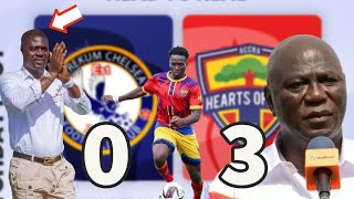 Hearts of Oak disciplines Samuel Boadu and Berekum Chelsea, shows him his smoothness level