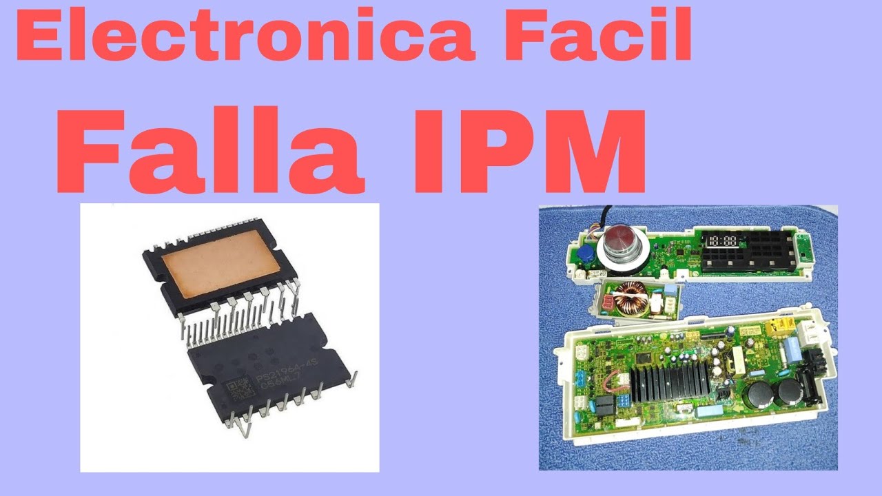 Tarjeta lavadora LG Inverter carga frontal no prende, módulo IPM en ...