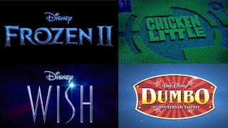 All the Logos from Walt Disney Animation Studios Trailers (19372023, last day of Disney100 in 2023)