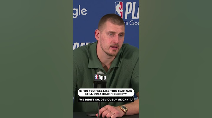 Nikola Jokic kept it 💯
